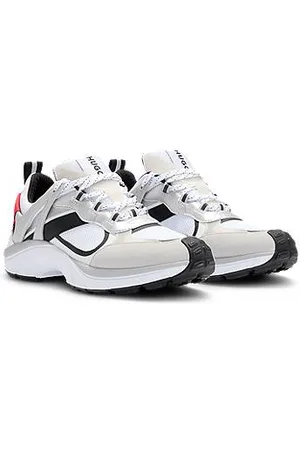 HUGO BOSS Retroinspirerede sneakers i mesh og ruskind