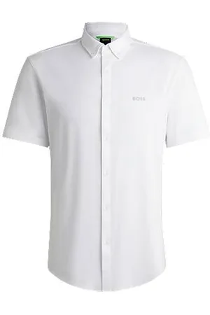 HUGO BOSS Skjorte med regular fit i strikket bomuld