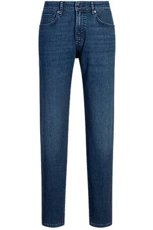 HUGO BOSS Maine-jeans med regular fit i blå, smidig denim