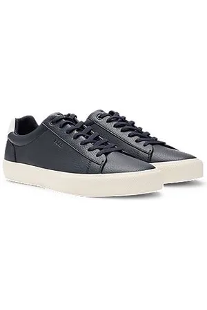 HUGO BOSS Sneakers i imiteret læder med kontrastdetalje