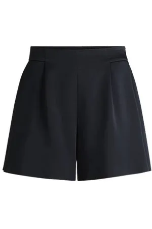HUGO BOSS Shorts med relaxed fit og læg foran