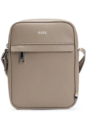 HUGO BOSS Skuldertaske med signaturstribe og logodetalje