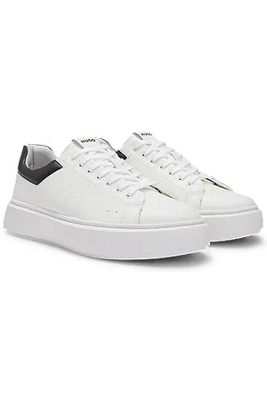 HUGO BOSS Sneakers med lav profil og stablet logo