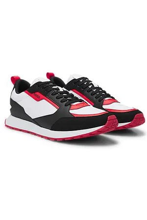HUGO BOSS Sneakers i blandede materialer og med logodetaljer