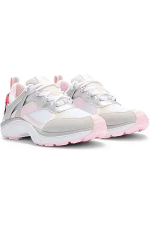 HUGO BOSS Retroinspirerede sneakers i mesh og ruskind