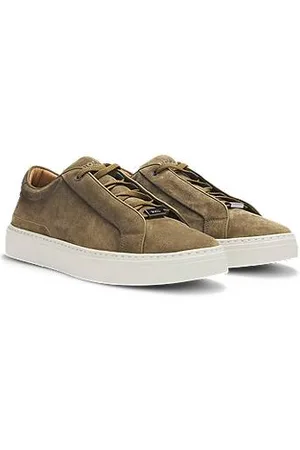 HUGO BOSS Gary-sneakers med lav profil i ruskind