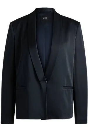 HUGO BOSS Blazer med relaxed fit og sjalskrave