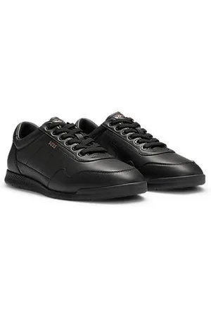 HUGO BOSS Sneakers i nappalæder med perforerede detaljer
