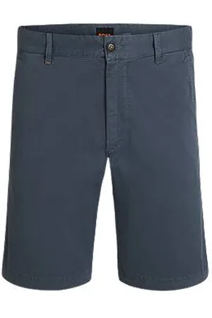 HUGO BOSS Chinoshorts med slim fit i bomuldstwill med stræk