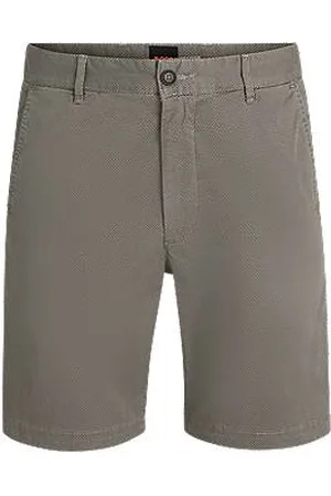 HUGO BOSS Chinoshorts med slim fit i bomuldstwill med stræk