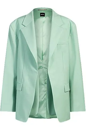 HUGO BOSS Blazer med oversize fit i ny uld