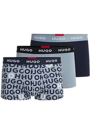 HUGO BOSS Pakke med tre par underbukser i bomuld med stræk og linning med logo