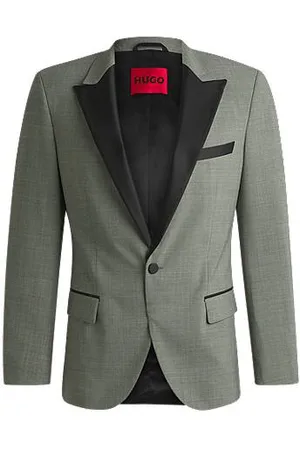 HUGO BOSS Smokingjakke med slim fit i uldblanding