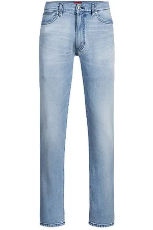 HUGO BOSS Jeans med slim fit i kvartsblå behagelig denim med stræk
