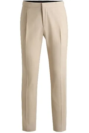 HUGO BOSS Smokingbukser med slim fit i uldblanding