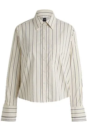 HUGO BOSS Skjorte med regular fit i stribet bomuld