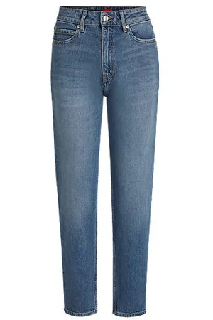 HUGO BOSS Mom Jeans i behagelig blå denim med stræk