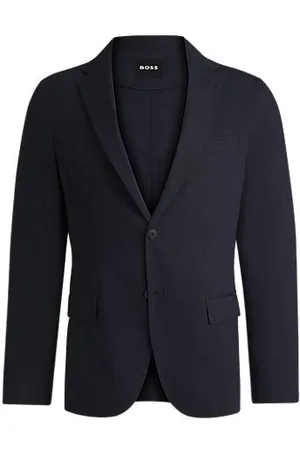 HUGO BOSS Jakke til jakkesæt med modern fit i en hørblanding med stræk