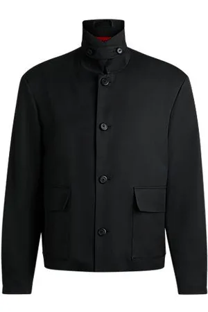 HUGO BOSS Habitjakke fra FORWARD i twill af en uldblanding
