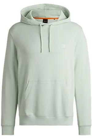 HUGO BOSS Regular fit hættetrøje i bomuldsfrotté med logomærke
