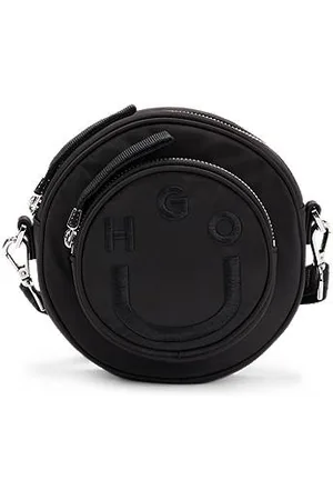 HUGO BOSS Rund crossbody-taske med Happy -logo