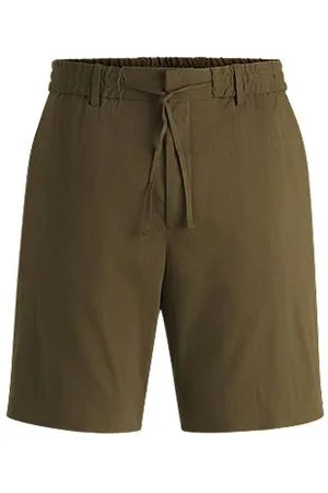HUGO BOSS Formelle shorts i hørblanding