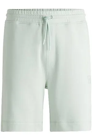 HUGO BOSS Relaxed fit shorts i bomuldsfrotté med logobadge