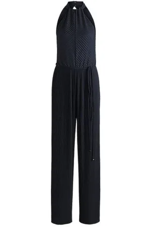 HUGO BOSS Jumpsuit uden ærmer med plisseringer og bindebælte