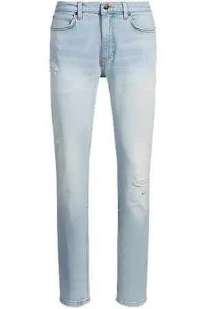 HUGO BOSS Jeans med extra slim fit i lyseblå denim med stræk