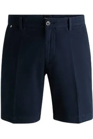 HUGO BOSS Shorts med slim fit i tekstureret bomuld med stræk