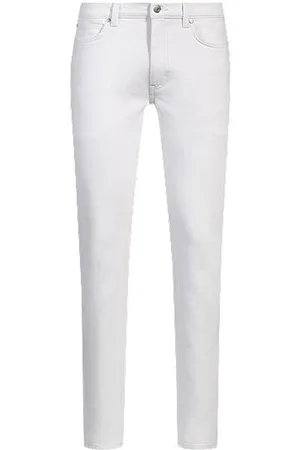 HUGO BOSS Jeans med extra slim fit i hvid denim med stræk