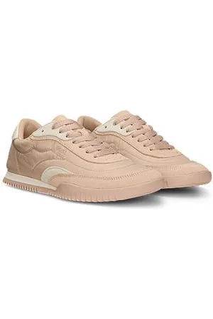 HUGO BOSS Sneakers med lav profil i stof og ruskind