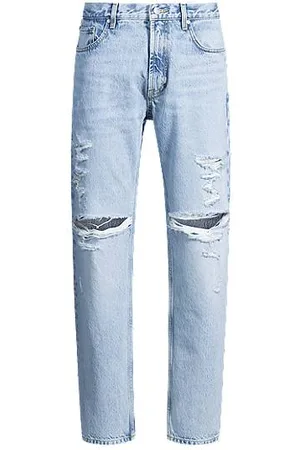 HUGO BOSS Jeans med regular fit i blå stonewashed denim