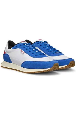 HUGO BOSS Retroinspirerede sneakers med ruskinddetaljer