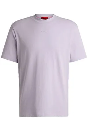 HUGO BOSS Relaxed fit T-shirt i bomuld med logoprint