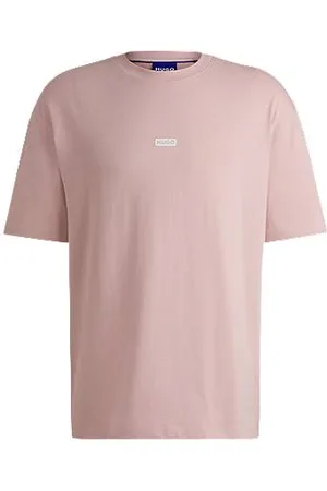 HUGO BOSS Loose fit T-shirt i bomuld og med logografik