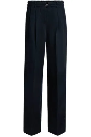 HUGO BOSS Bukser i relaxed fit med vide ben