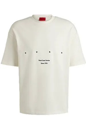 HUGO BOSS T-shirt i bomuldsjersey med LA-grafik