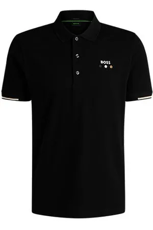 HUGO BOSS Paddy-poloshirt i træningsstil med merceriseret bomuld og gitterdetaljer