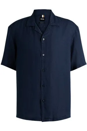 HUGO BOSS Relaxed fit skjorte i hør