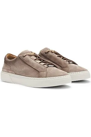 HUGO BOSS Gary-sneakers med lav profil i ruskind