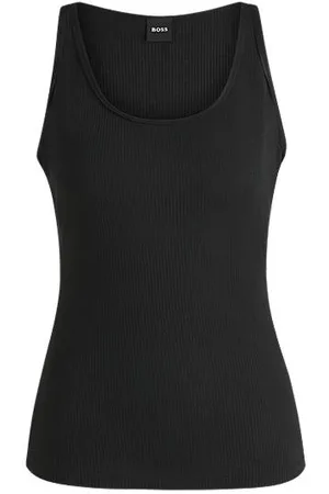 HUGO BOSS Tanktop med ribstruktur