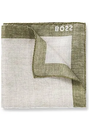 HUGO BOSS Lommetørklæde med logoprint i kanten