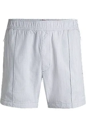 HUGO BOSS Shorts i bomuldsblanding med lodrette striber