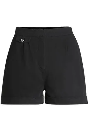HUGO BOSS Shorts med A-form i børstet bomuld med stræk