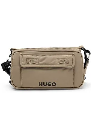 HUGO BOSS Crossbodytaske med flere lommer og kontrastfuld branding