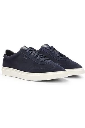 HUGO BOSS Sneakers i ruskind med gummisål