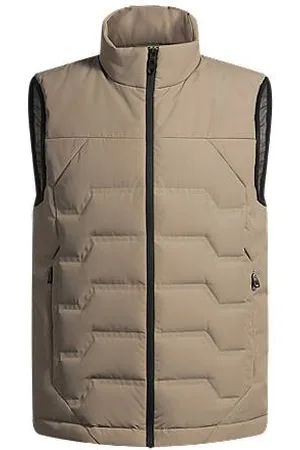 HUGO BOSS Vandskyende vest med justerbar krave
