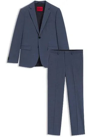 HUGO BOSS Extra slim fit jakkesæt i dobbystof med stræk