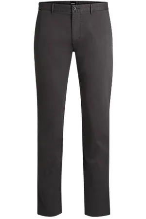 HUGO BOSS Regular fit chinos og bomuldsgabardine med stræk